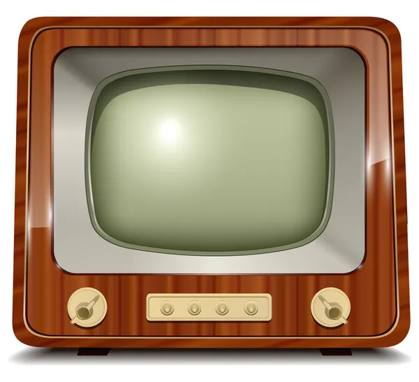 Vieille TV — Image vectorielle