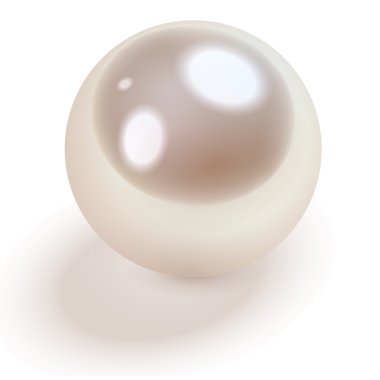 White pearl clipart