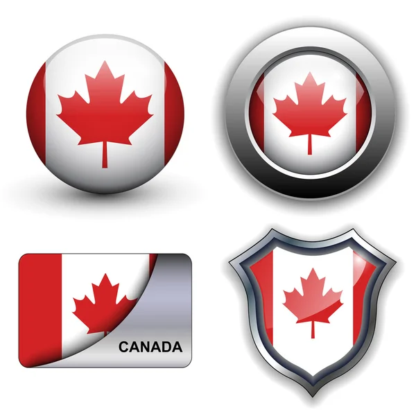 Icônes Canada — Image vectorielle