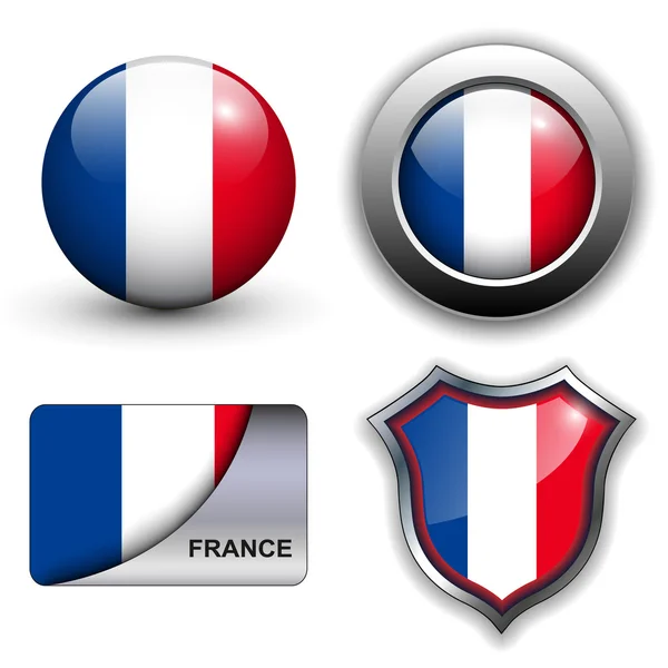 Fransa simgeler — Stok Vektör
