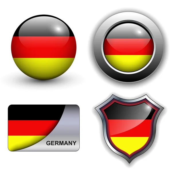 Iconos alemanes — Vector de stock