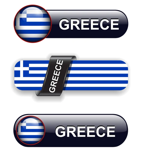 Ícones greece —  Vetores de Stock