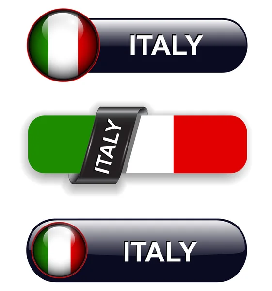 Icone di italia — Vettoriale Stock