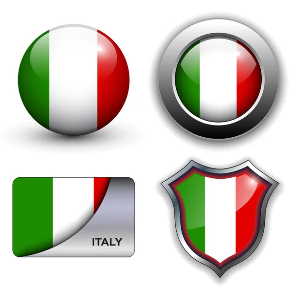 意大利的图标 — 图库矢量图片