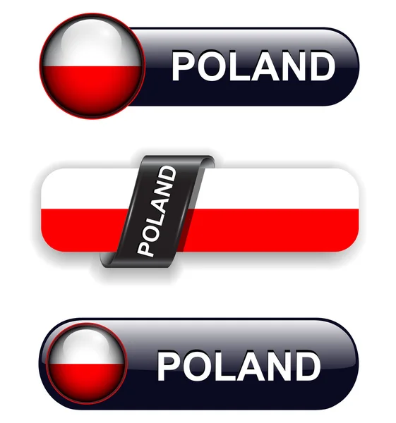 Polen pictogrammen — Stockvector