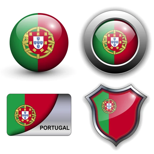 Ícones de Portugal — Vetor de Stock