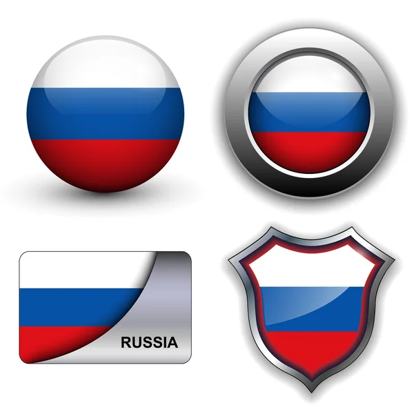 Ícones da Rússia —  Vetores de Stock
