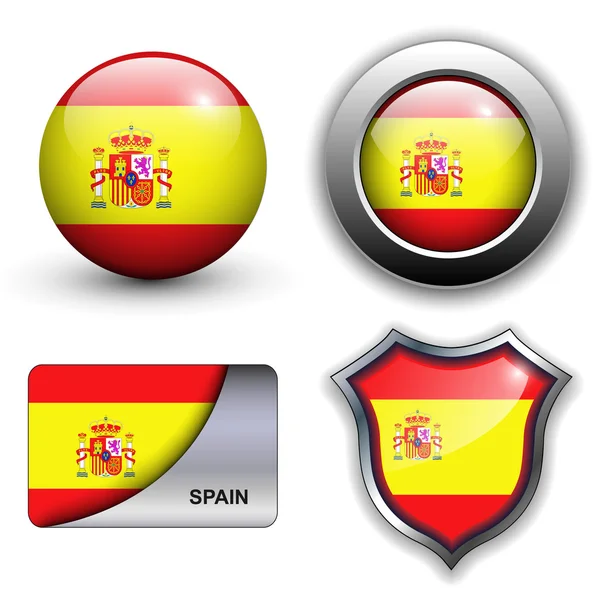 Icone Spagna — Vettoriale Stock