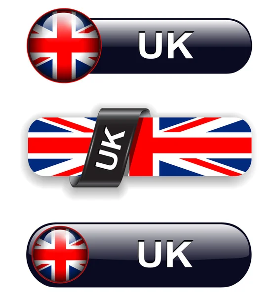 Verenigd Koninkrijk pictogrammen — Stockvector