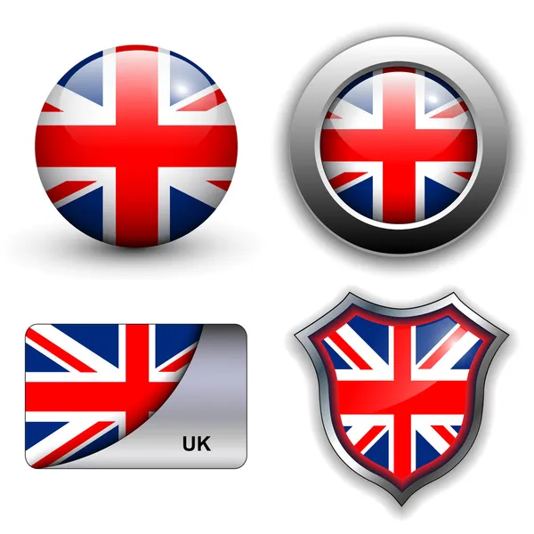 UK ikony — Wektor stockowy