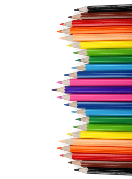 Набор цветных карандашей — стоковое фото