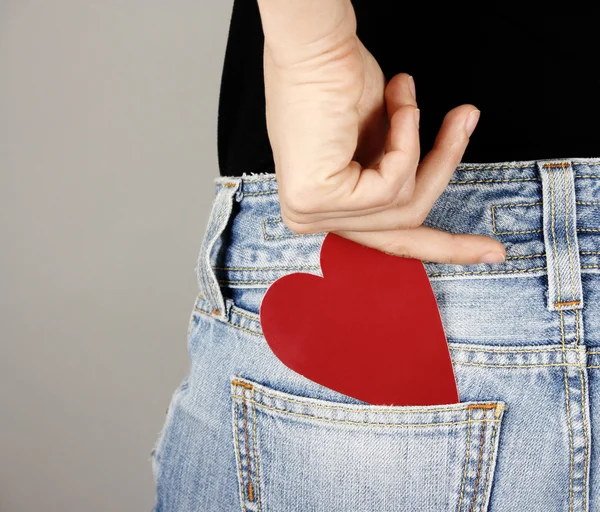 Holding a heart — Stock Photo, Image
