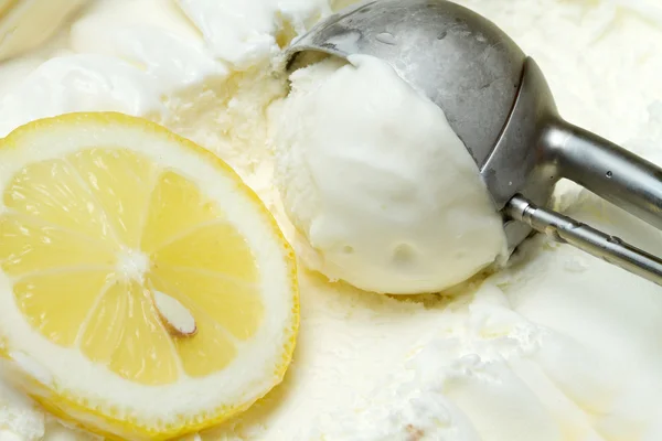 레몬 아이스크림 — 스톡 사진