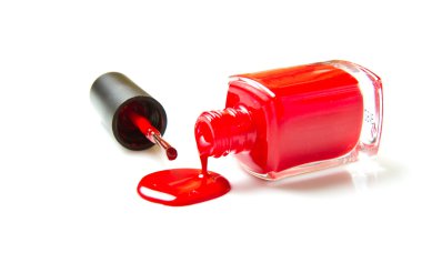 Red nail polish clipart