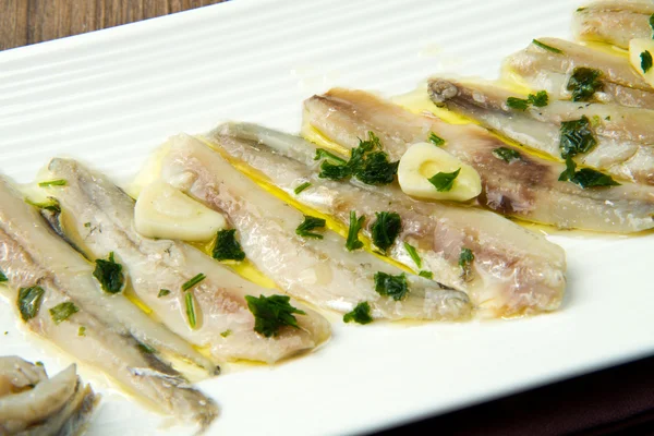 Marinated anchovies — Stock Photo, Image