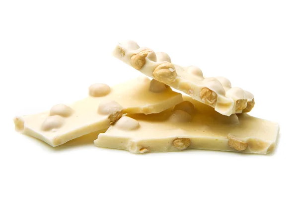 stock image White chocolate with hazelnut