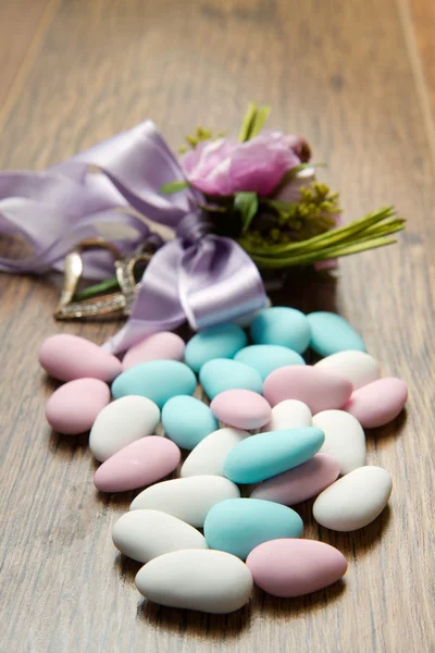 Colored candy favors — Stock Photo, Image