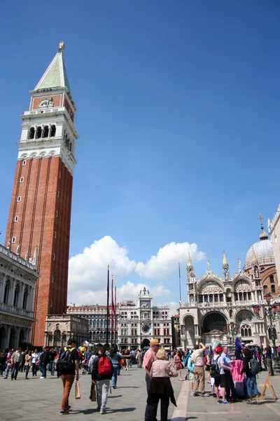 Piazza san marco v Benátkách — Stock fotografie