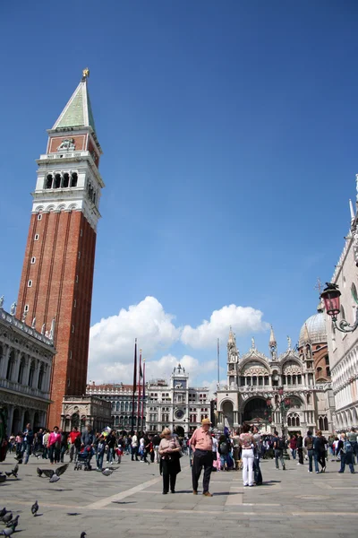 广场 san marco 在威尼斯 — 图库照片