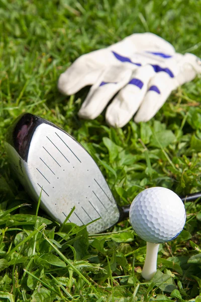 Kolekcja sprzętu golfowego — Zdjęcie stockowe