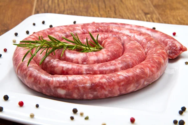 Fresh sausage — Stock Photo, Image