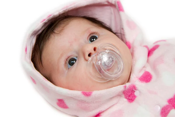 Bebé con chupete —  Fotos de Stock