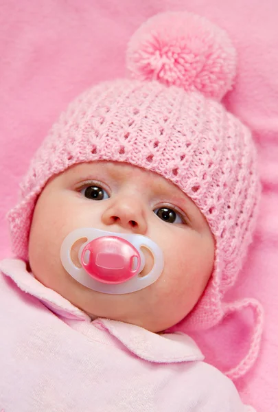 귀여운 작은 아기 여자 — 스톡 사진