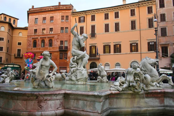 Fonte em Roma Itália — Fotografia de Stock