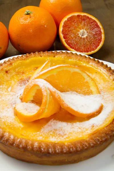 Oranje taart — Stockfoto