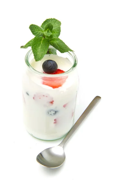 Jogurt s bobulemi — Stock fotografie