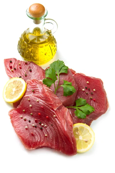Taze ton balığı fileto — Stok fotoğraf