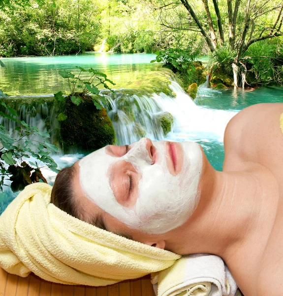 Natural outdoor spa treatment — Stock Photo, Image