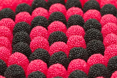 Red and black blackberries candy clipart