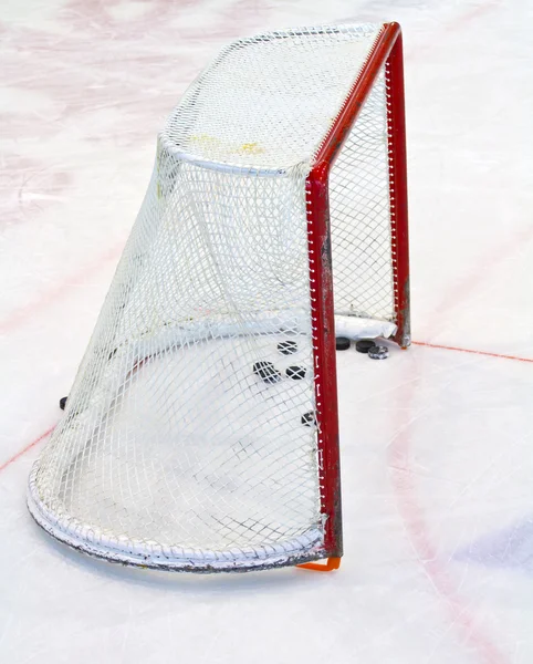 Ice hockey net — Stock Photo, Image