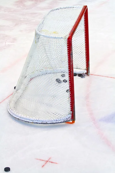 Ice hockey net — Stock Photo, Image