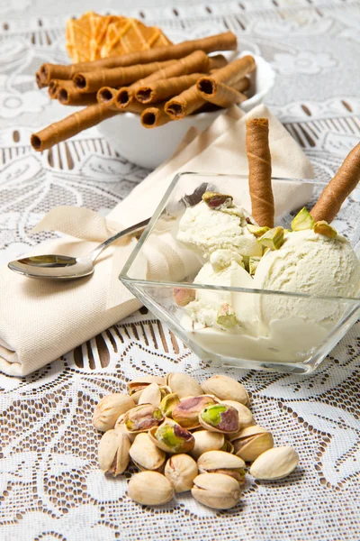 Crème glacée pistache — Photo