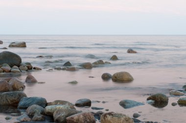 Evening at the coast of Oland, Sweden clipart