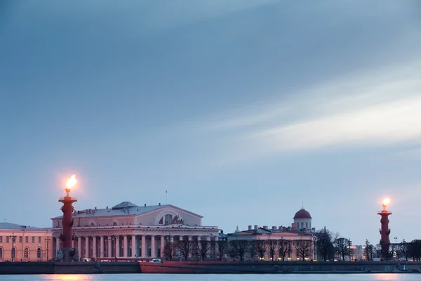 Colonna Rostral a San Pietroburgo. Russia . Immagini Stock Royalty Free
