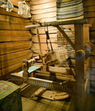 Ancient loom. clipart