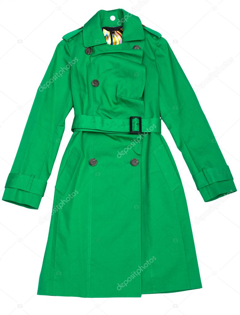 Green Women's raincoat