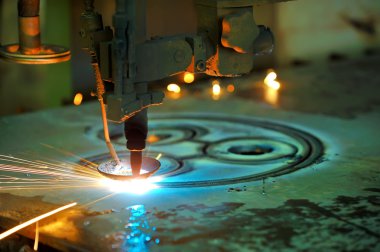 Plasma cutting clipart