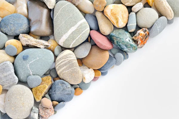 A pile of pebbles isolated — Stock Photo, Image