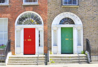 Georgian doors in Dublin clipart