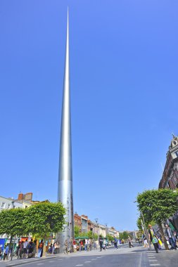 The Spire center symbol in Dublin, Ireland. clipart