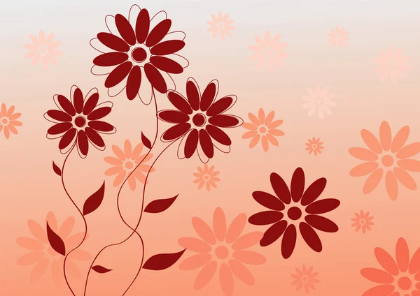 Tasarlamak vektör Pembe çiçek arka plan — Stok Vektör