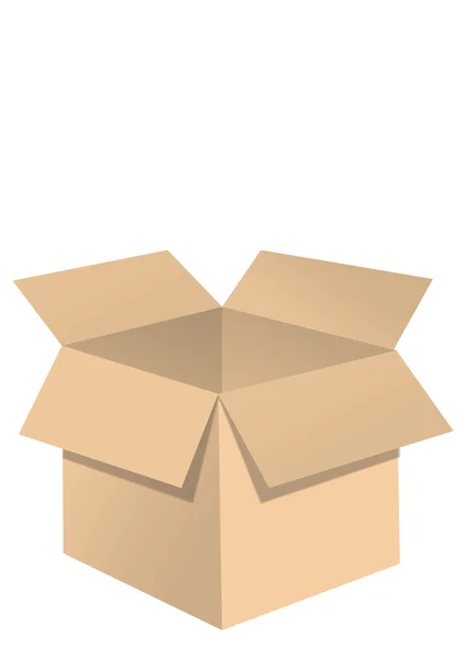 Open Box Vektor Illustration Folge 10 — Stockvektor