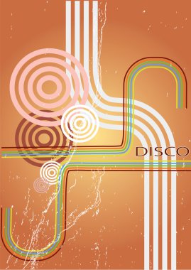 Abstract dirt disco retro background clipart