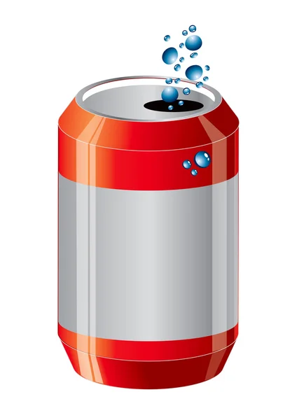 Cola rouge aluminium eps 10 — Image vectorielle