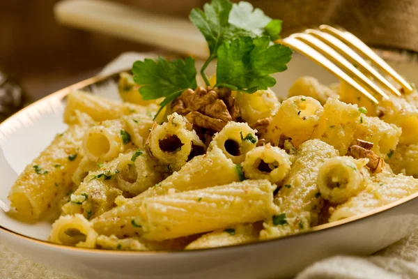 Pasta with Walnut pesto — Stock Photo, Image
