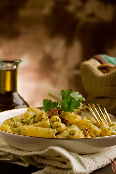 Pasta with Walnut pesto — Stock Photo, Image